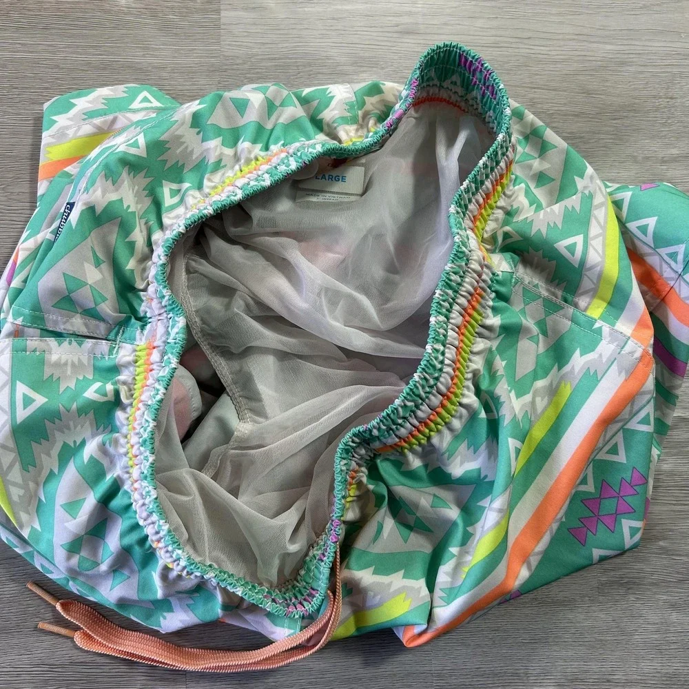 Chubbies Swim Trunks Shorts Mens Large Multicolor 7 Inseam Lined Drawstring‎
